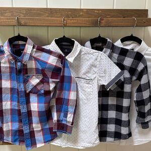 Assorted boys button down shirts - sizes 7 and 8